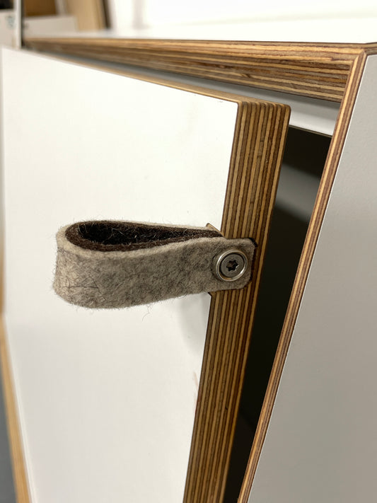 Farbige Filzgriffe aus 100% Schurwolle