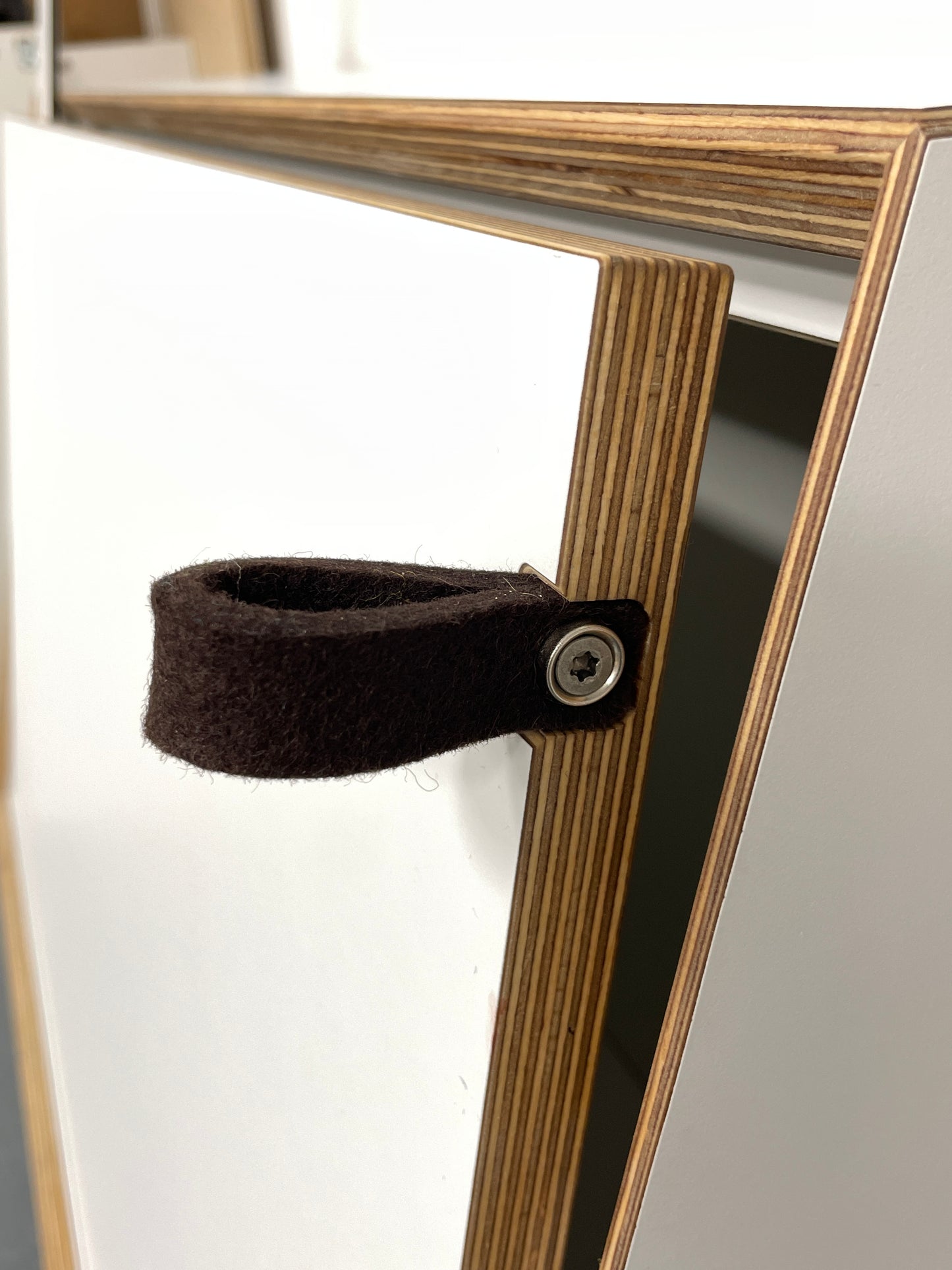 Farbige Filzgriffe aus 100% Schurwolle